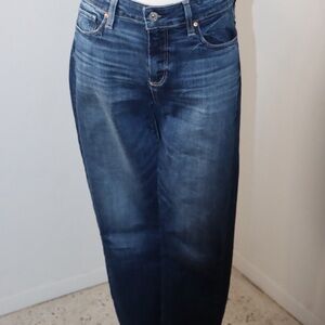 PAIGE Blue Straight Leg Jeans with Authentic Denim Look
